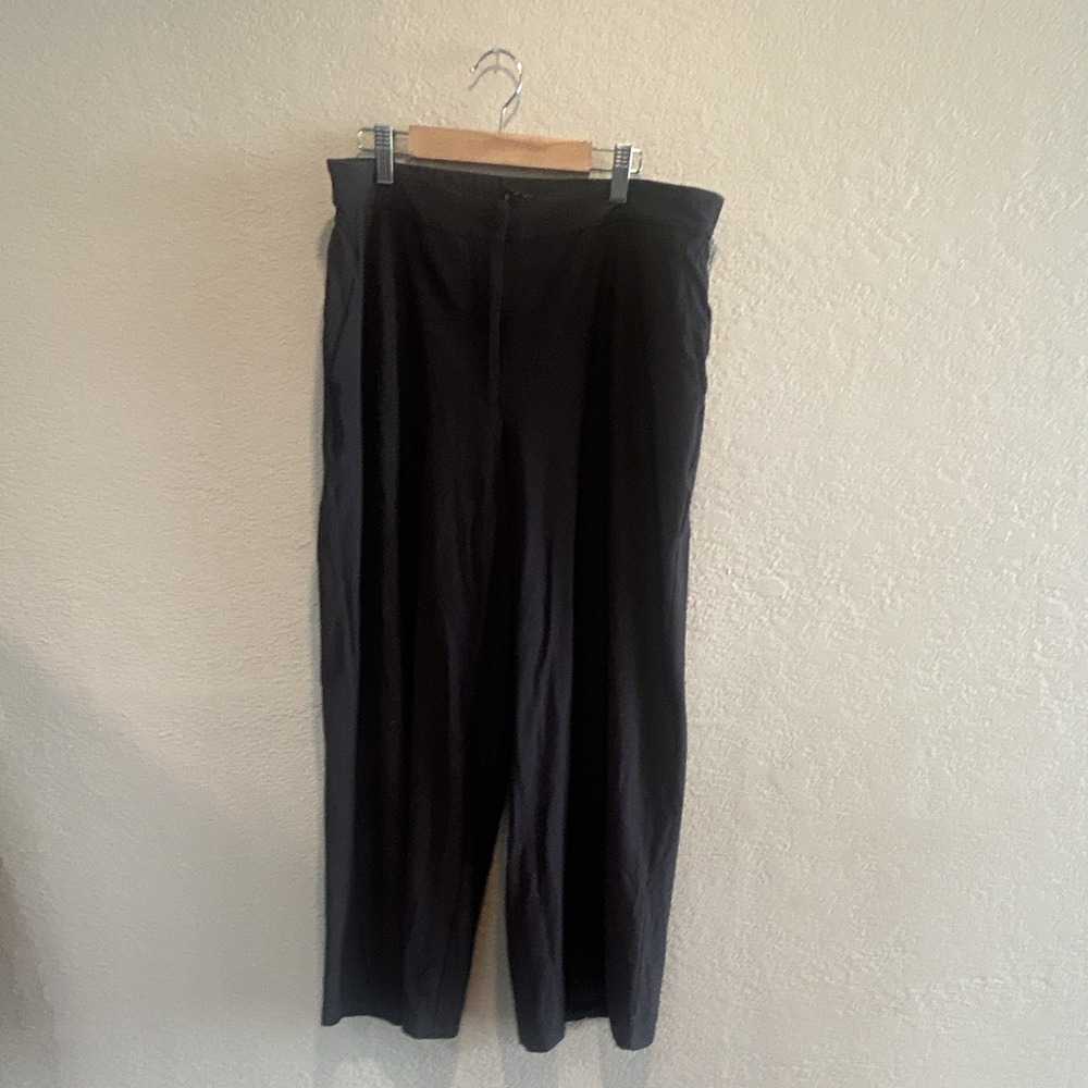 Eileen Fisher Women's Dress Pants wide leg grey Solid Regular Size 12
